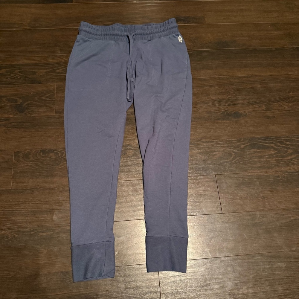 FP Movement Sunny Skinny Joggers in Washed Blue - Size Medium